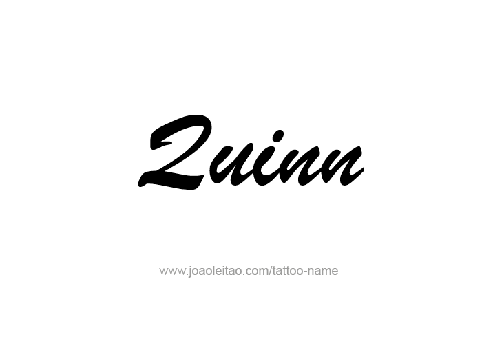 Tattoo Design  Name Quinn   