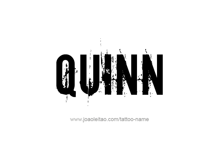 Tattoo Design  Name Quinn   