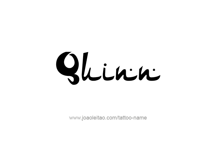 Tattoo Design  Name Quinn   