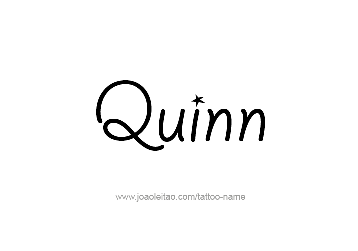 Tattoo Design  Name Quinn   