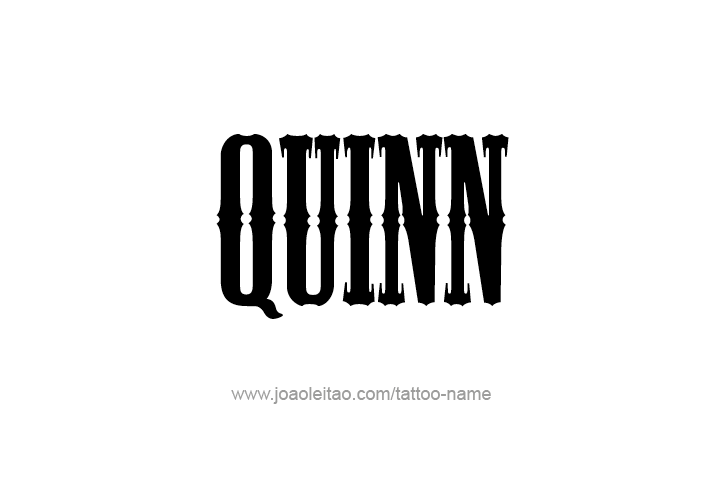 Tattoo Design  Name Quinn   