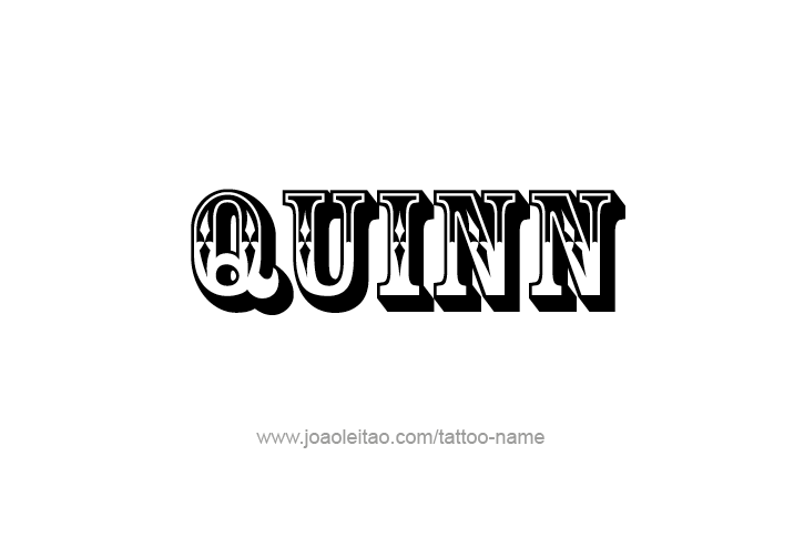 Tattoo Design  Name Quinn   