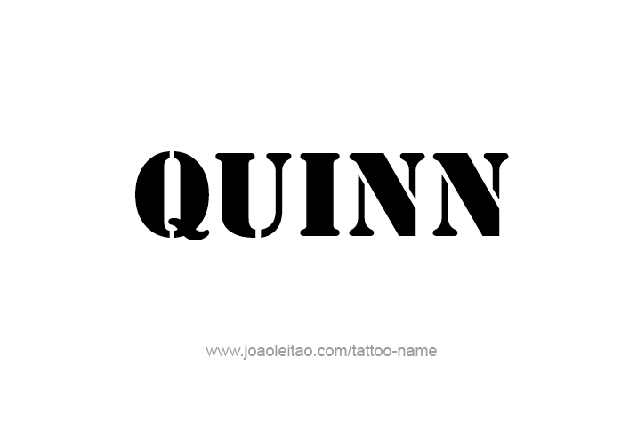 Tattoo Design  Name Quinn   