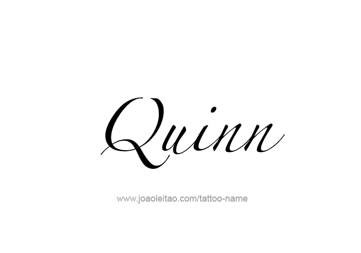 Tattoo Design  Name Quinn   