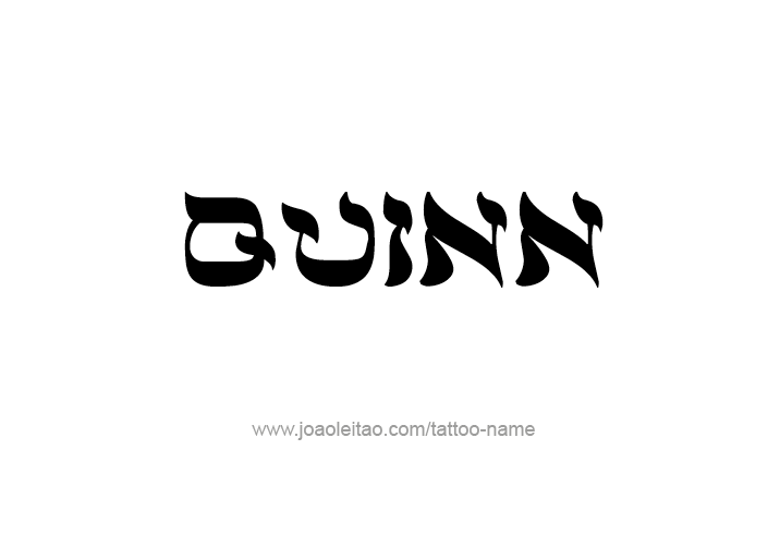 Tattoo Design  Name Quinn   