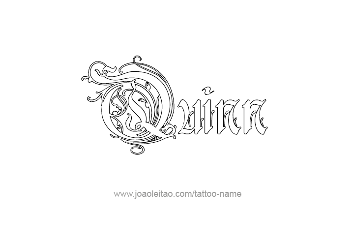 Tattoo Design  Name Quinn   