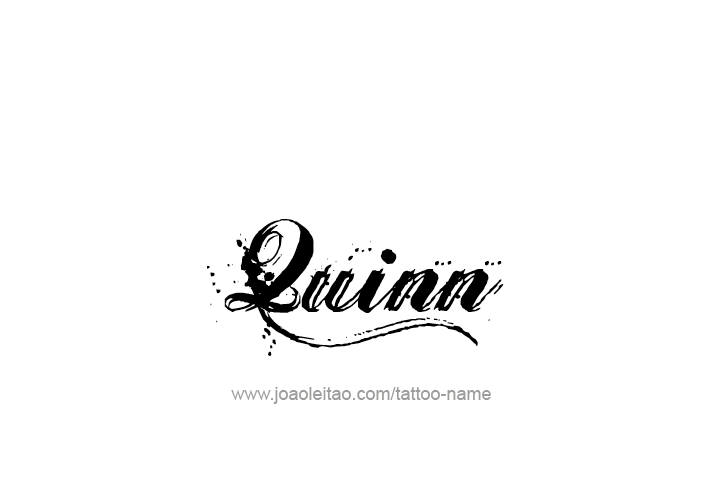 Tattoo Design  Name Quinn   