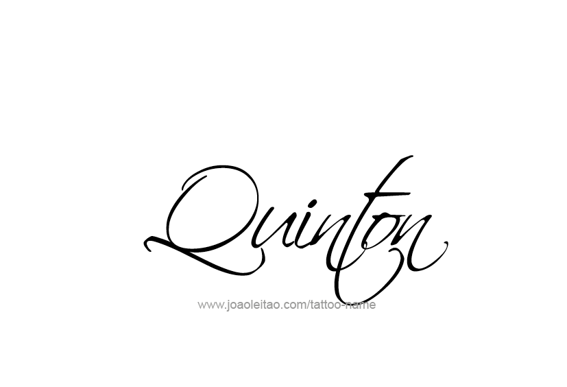 Tattoo Design  Name Quinton   