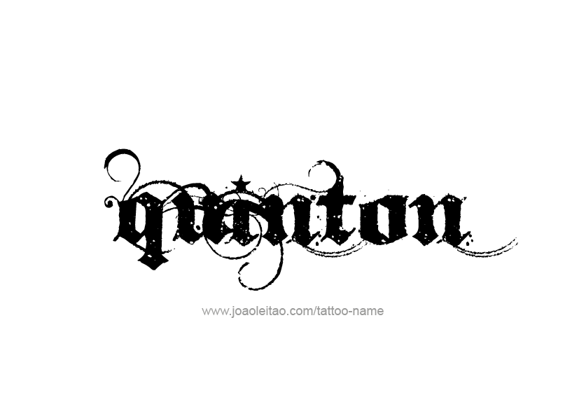 Tattoo Design  Name Quinton   