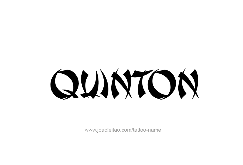 Tattoo Design  Name Quinton