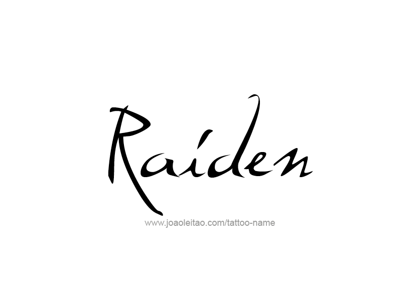 Tattoo Design  Name Raiden   