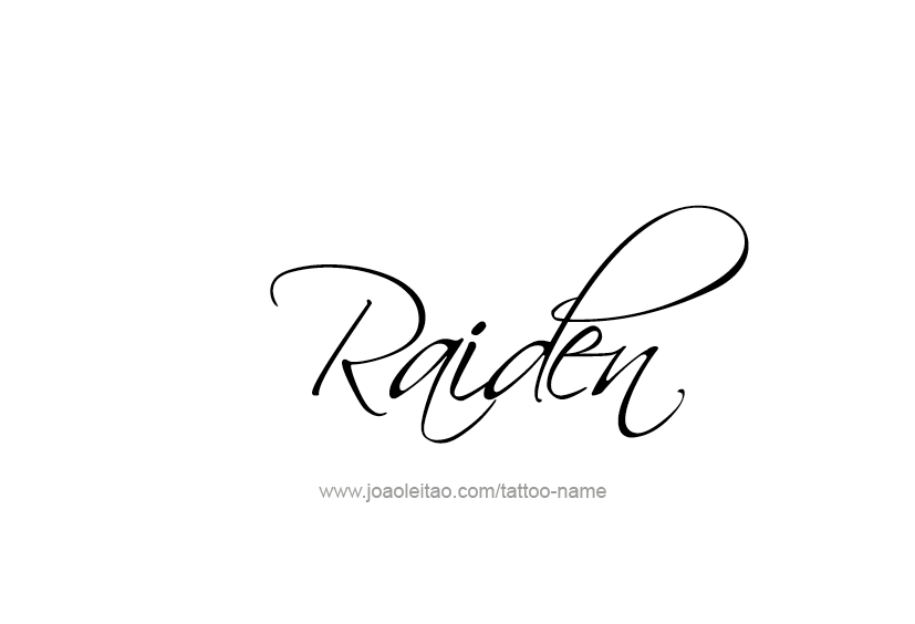 Tattoo Design  Name Raiden   