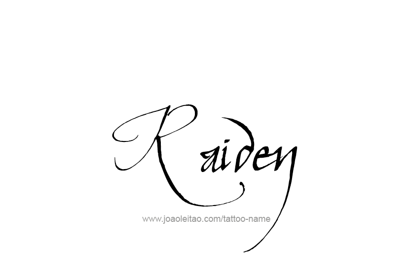 Tattoo Design  Name Raiden   