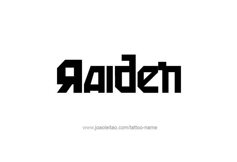 Tattoo Design  Name Raiden   