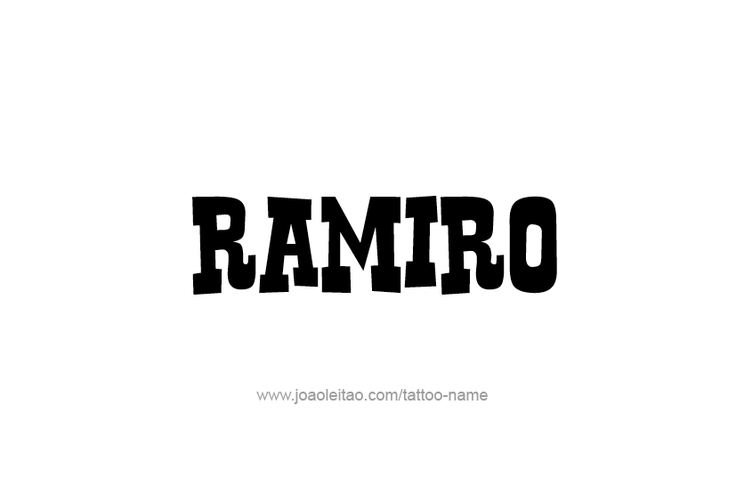 Tattoo Design  Name Ramiro   