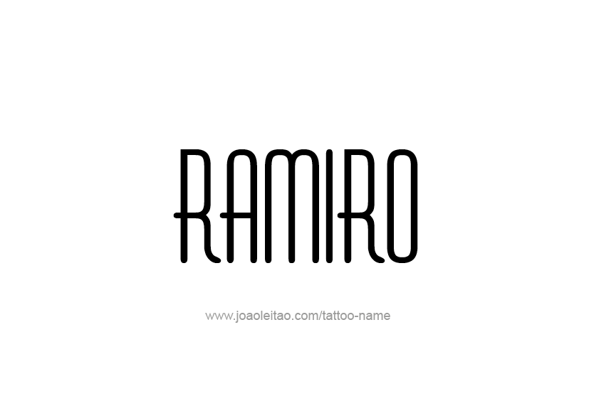 Tattoo Design  Name Ramiro   