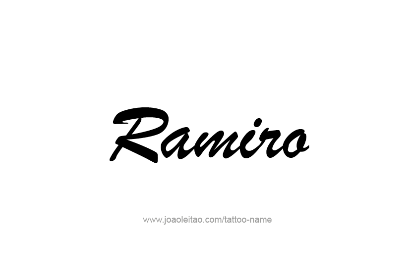 Tattoo Design  Name Ramiro   