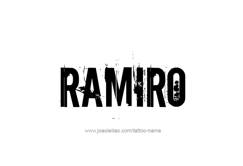 Tattoo Design  Name Ramiro   