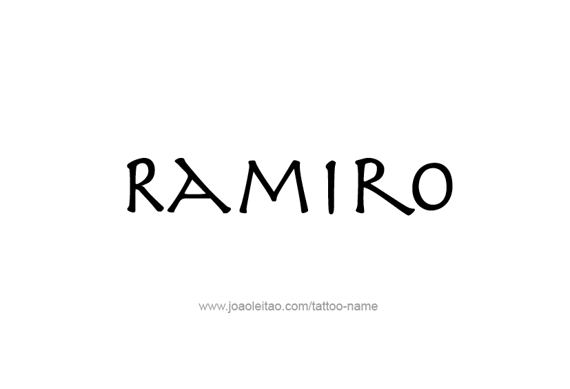 Tattoo Design  Name Ramiro   