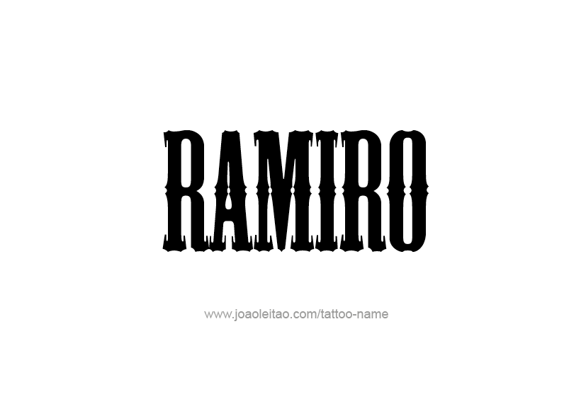 Tattoo Design  Name Ramiro   