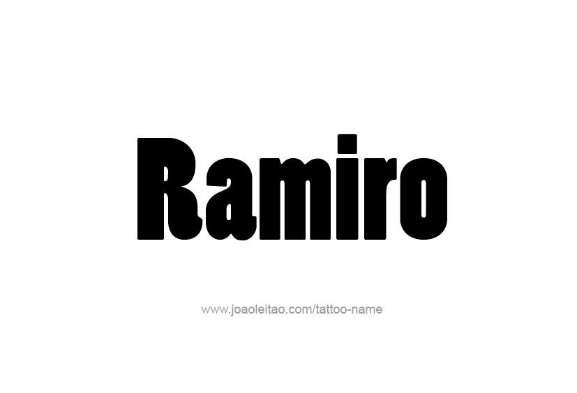 Tattoo Design  Name Ramiro   