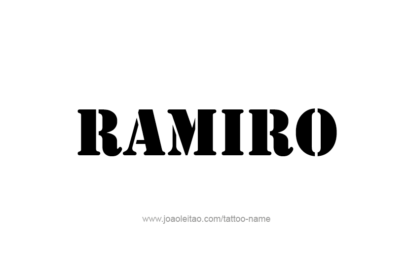 Tattoo Design  Name Ramiro   