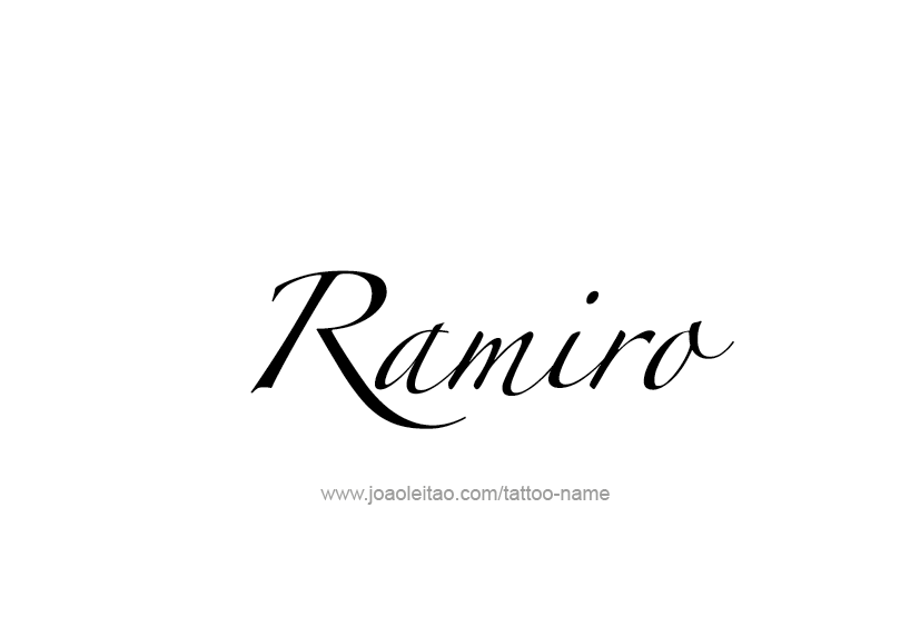 Tattoo Design  Name Ramiro   