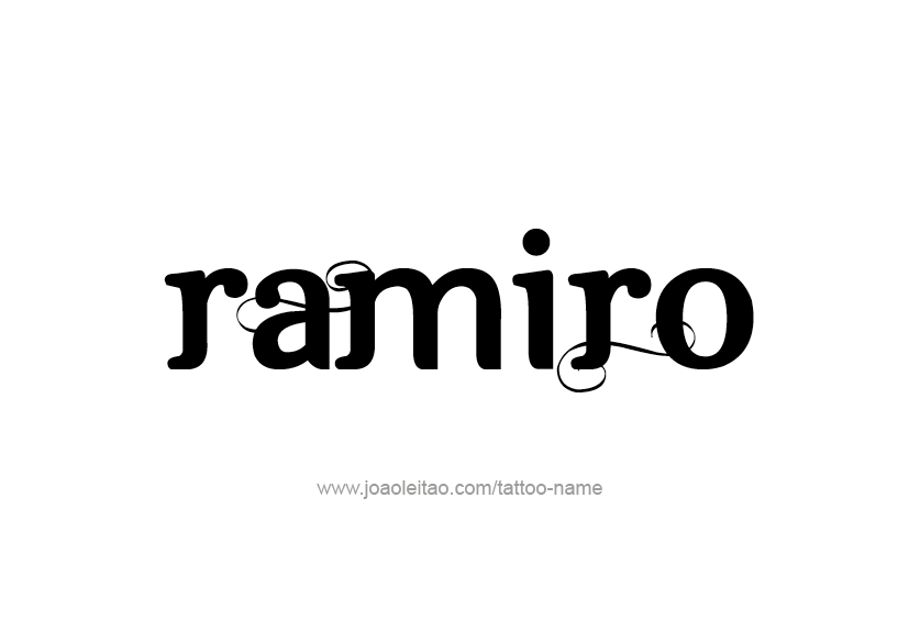 Tattoo Design  Name Ramiro   