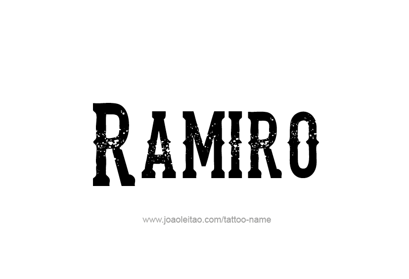 Tattoo Design  Name Ramiro   