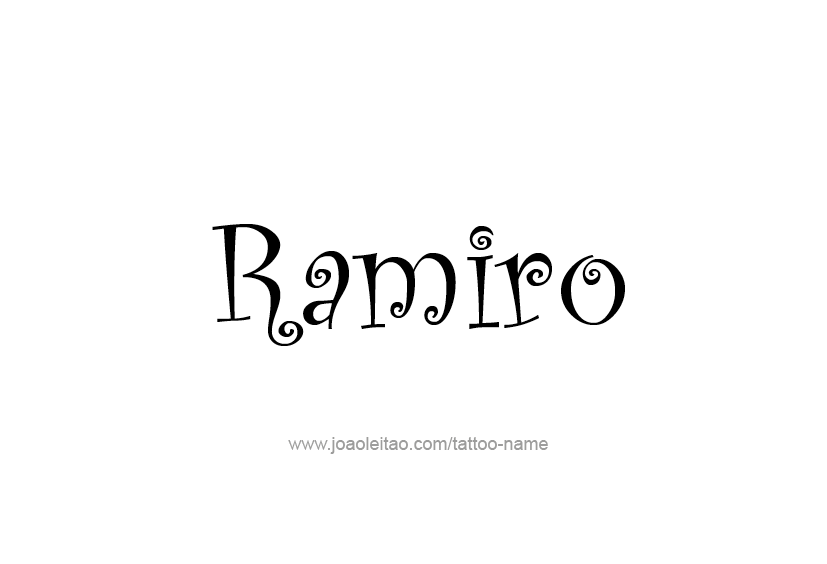 Tattoo Design  Name Ramiro   