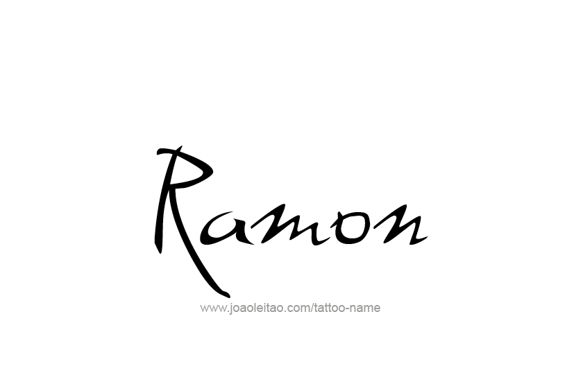 Tattoo Design  Name Ramon   