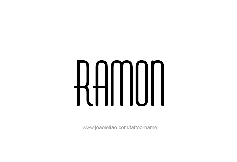 Tattoo Design  Name Ramon   