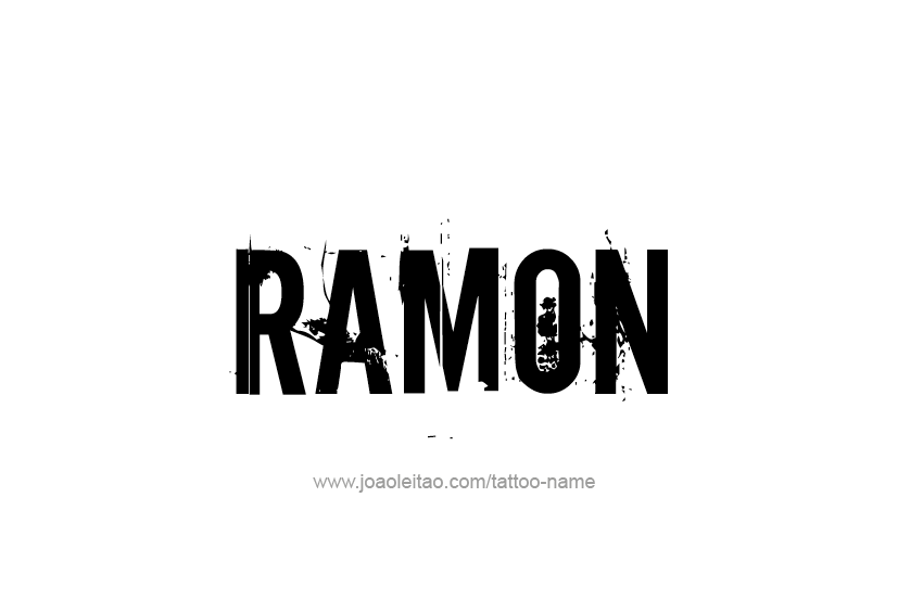 Tattoo Design  Name Ramon   