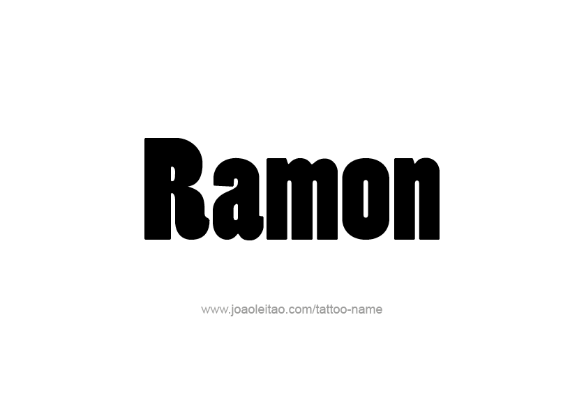 Tattoo Design  Name Ramon   