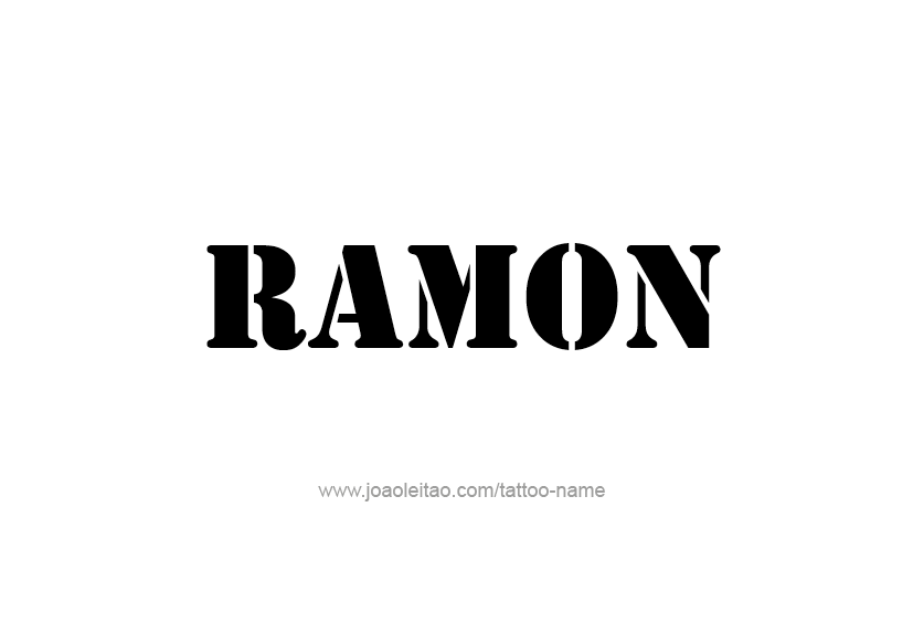 Tattoo Design  Name Ramon   