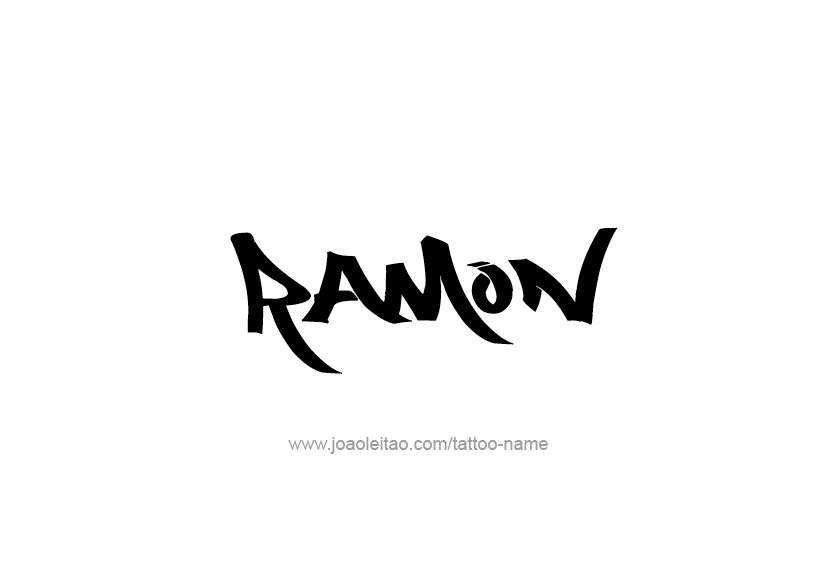 Tattoo Design  Name Ramon   