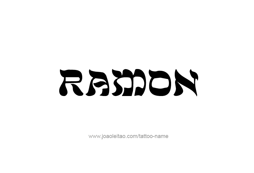 Tattoo Design  Name Ramon   