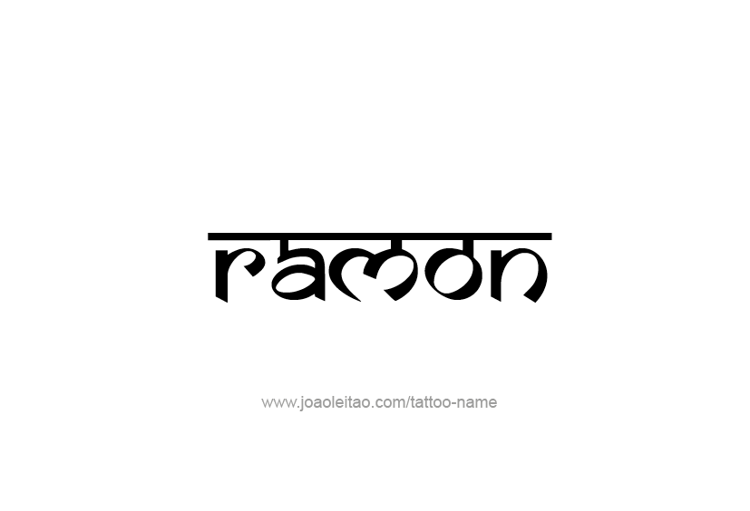 Tattoo Design  Name Ramon   