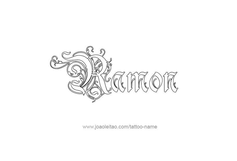 Tattoo Design  Name Ramon   