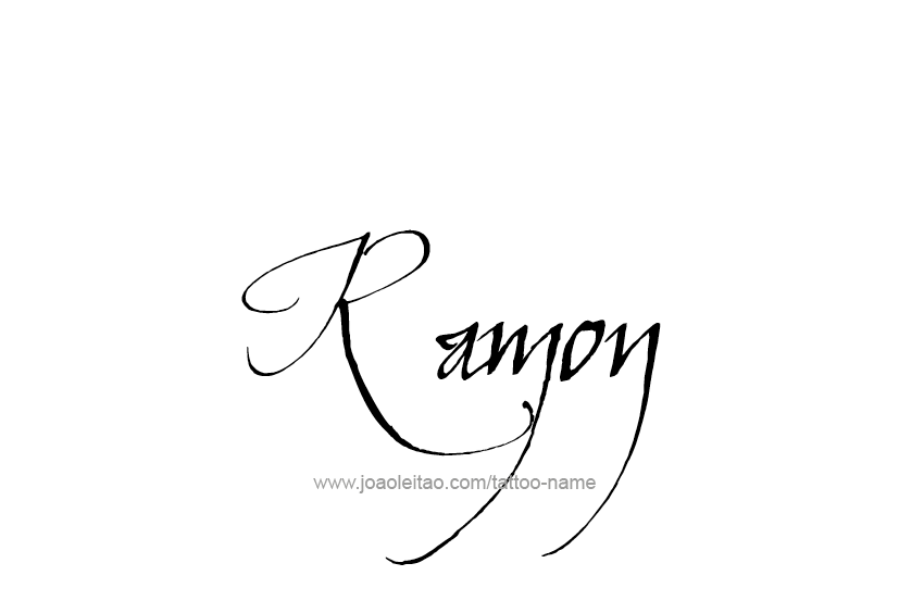 Tattoo Design  Name Ramon   
