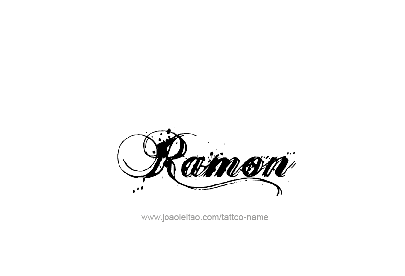 Tattoo Design  Name Ramon   