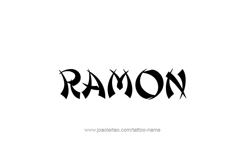 Tattoo Design  Name Ramon