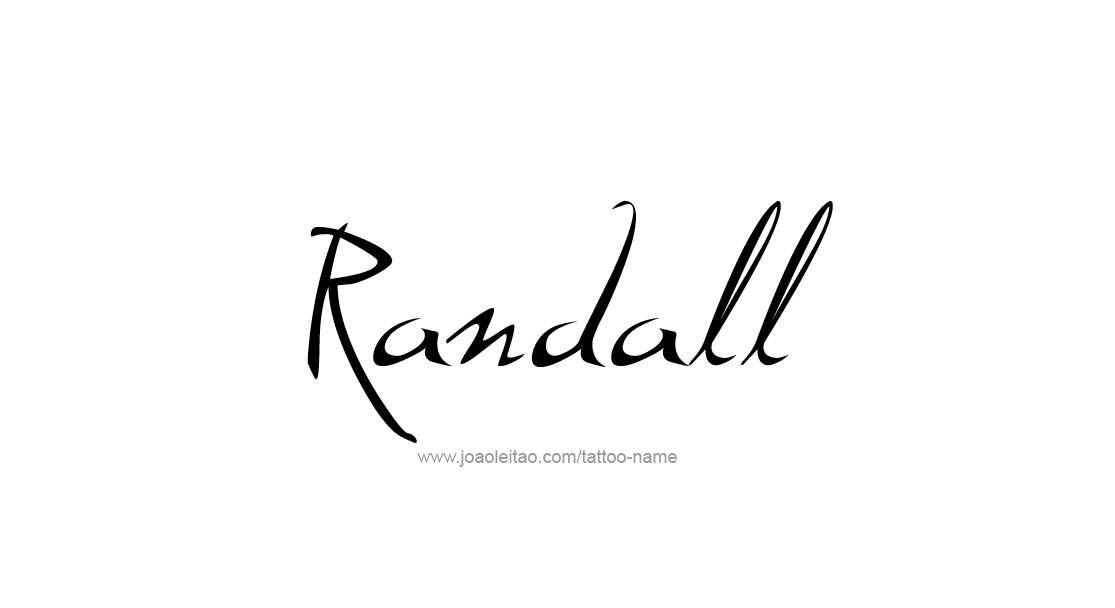 Tattoo Design  Name Randall   