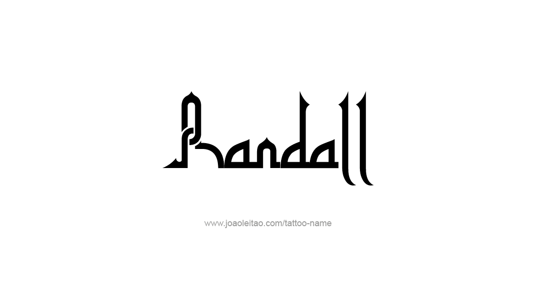 Tattoo Design  Name Randall   