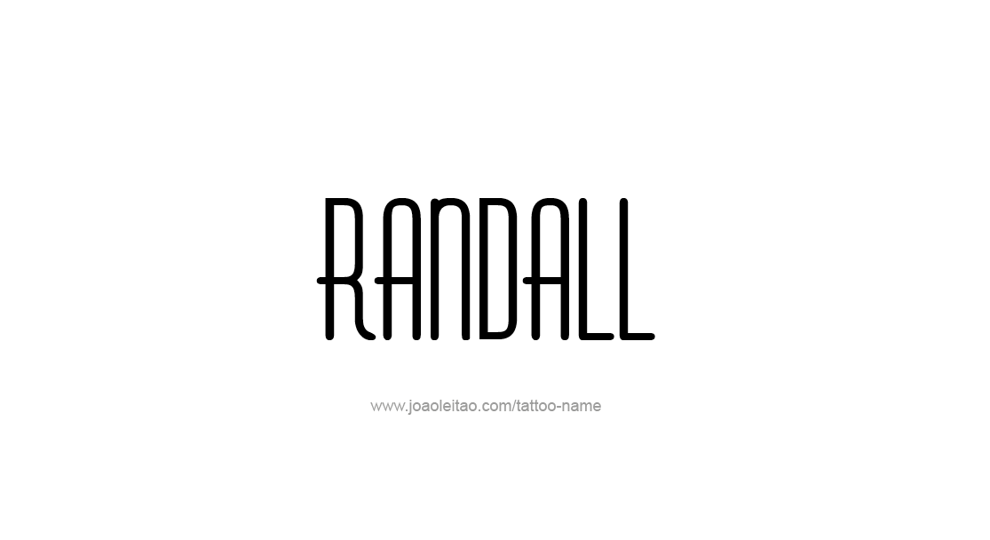 Tattoo Design  Name Randall   