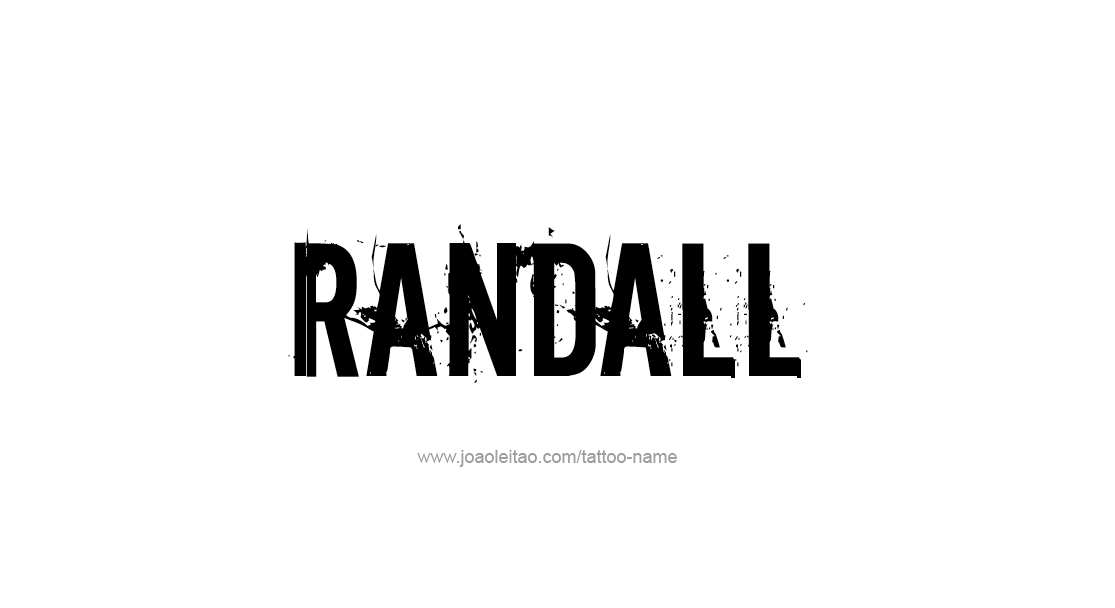 Tattoo Design  Name Randall   