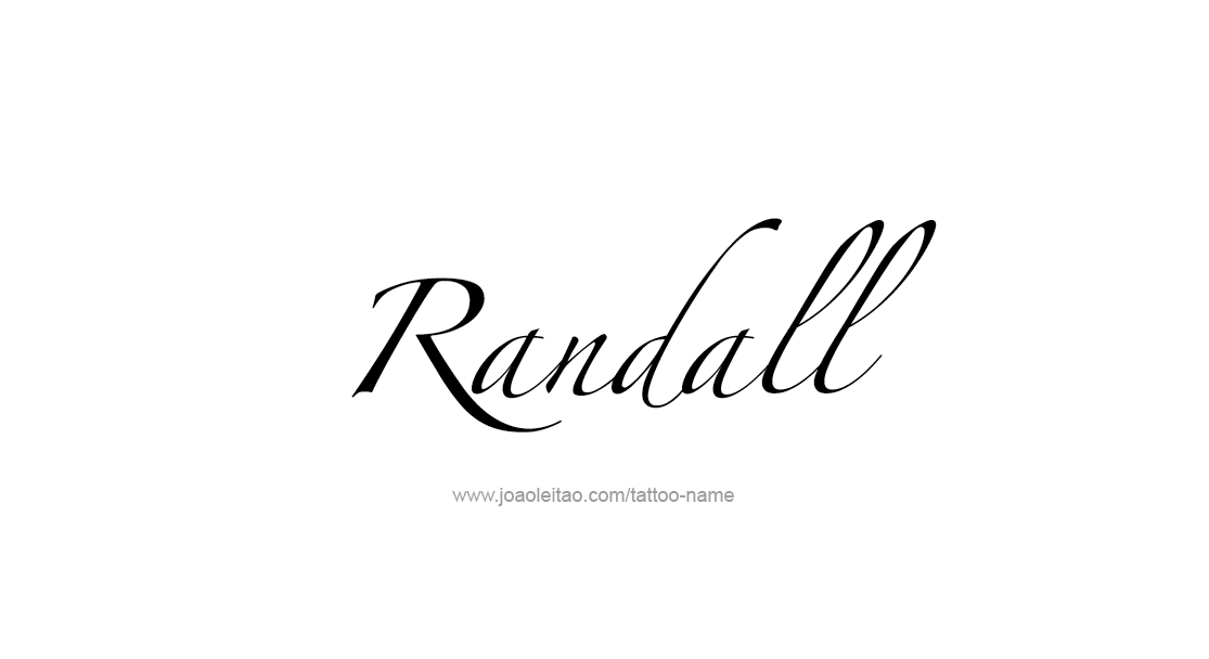 Tattoo Design  Name Randall   