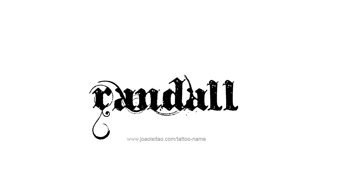 Tattoo Design  Name Randall   