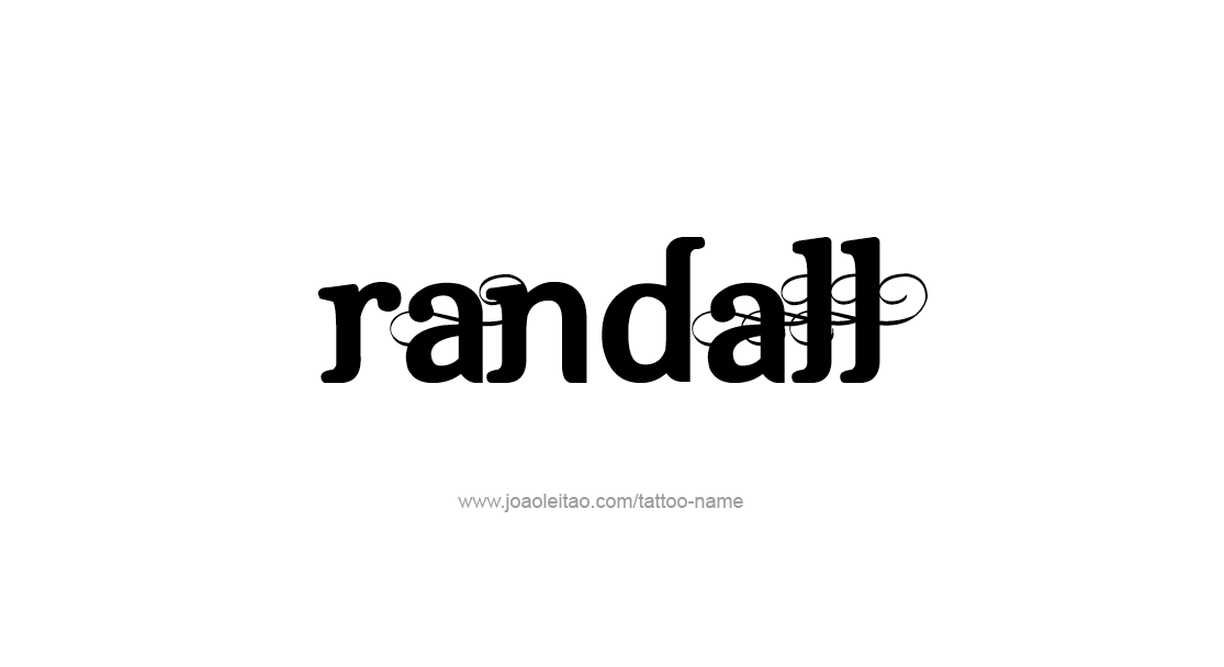 Tattoo Design  Name Randall   