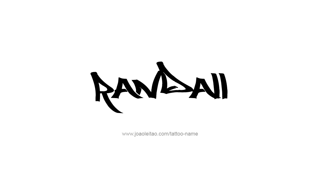 Tattoo Design  Name Randall   